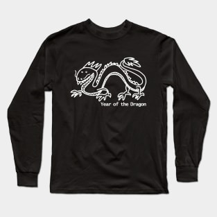 Year of the Dragon White Line Long Sleeve T-Shirt